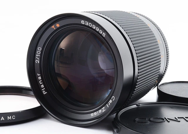 [MINT] Contax Carl Zeiss Planar T* 100 mm f/2 AEG Objektiv für C/Y Mount...