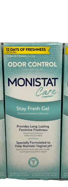 Monistat Care Stay Fresh Gel Eliminador Olor Cuidado Femenino, 1 caja VEN 8/23