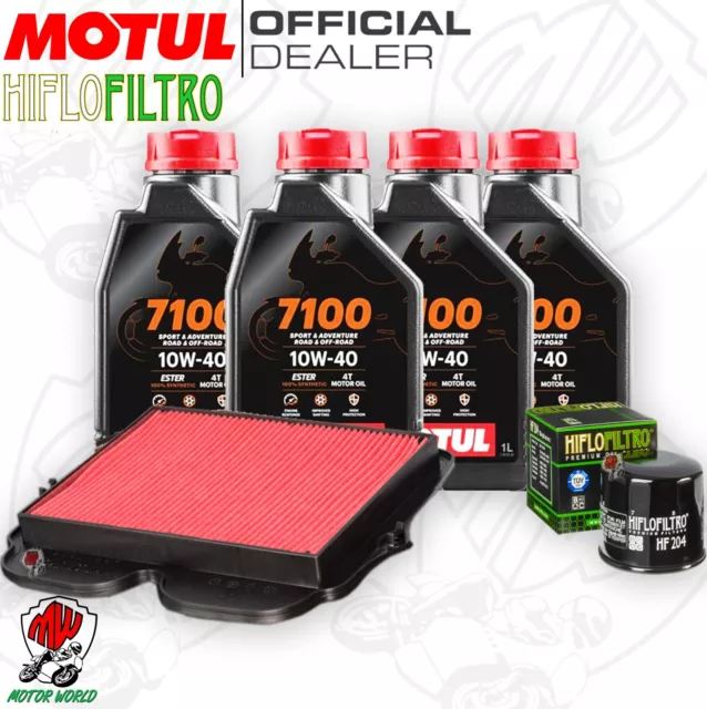 Kit tagliando Olio Motul 7100 10W40 + Filtri HONDA VFR 1200 F 2016