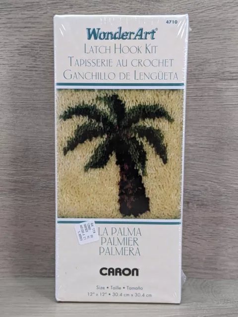 Wonderart Latch Hook Kit #4710 La Palma 12x12 Vintage Sealed!