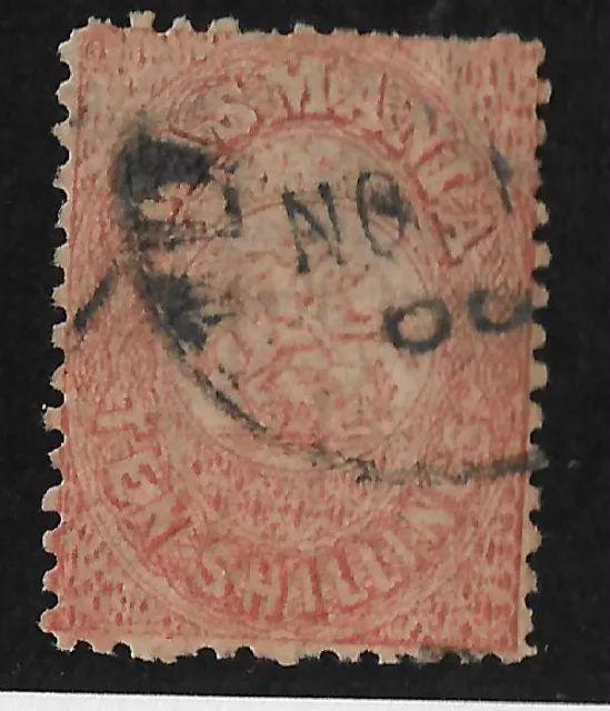 Tasmania 1878 Stamp St George & Dragon Sg F16 Used Perf Cv$400 Rare