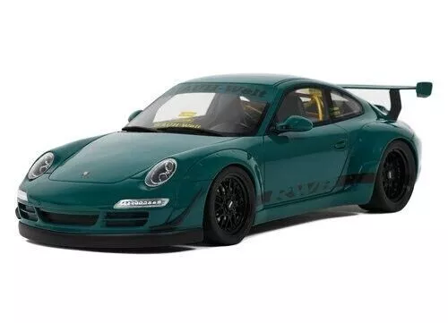 GT Spirit 1:18 Scale Resin Model Car Porsche 911 RWB Bodykit Syunkashuto Green