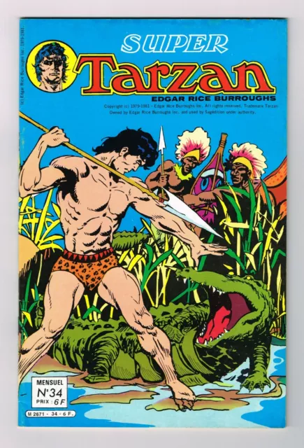 *** Super Tarzan n° 34 *** 1981 - Ed. Sagedition // Q. NEUF