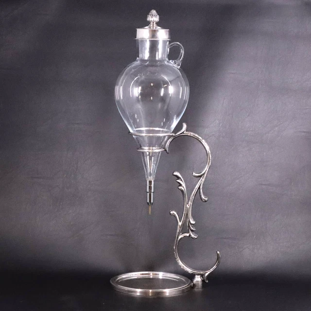 El De Uberti Italy Vintage Brandy Wine Aerator Decanter Dispenser 20"