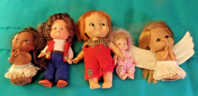 LOT OF 5 Vintage Baby Dolls, 1960s Hong Kong, Uneeda Baby Pee Wee ...