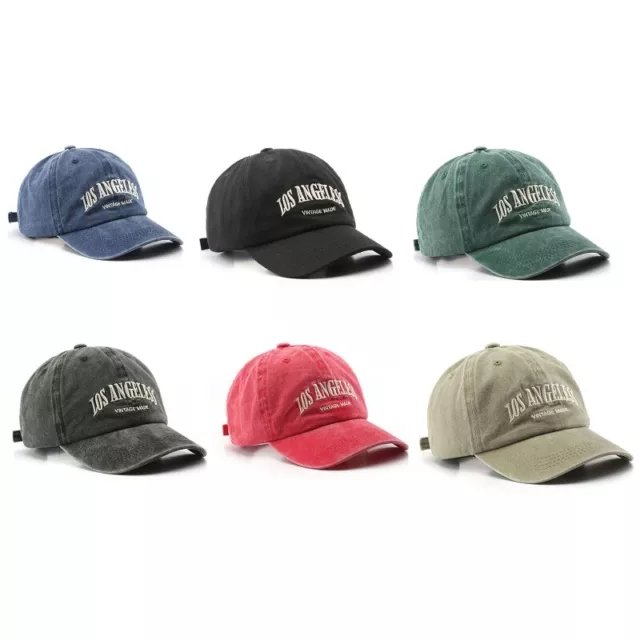 All Seasons Baseball Cap for Women Men Adjustable Cotton Letters Embroidery Hats