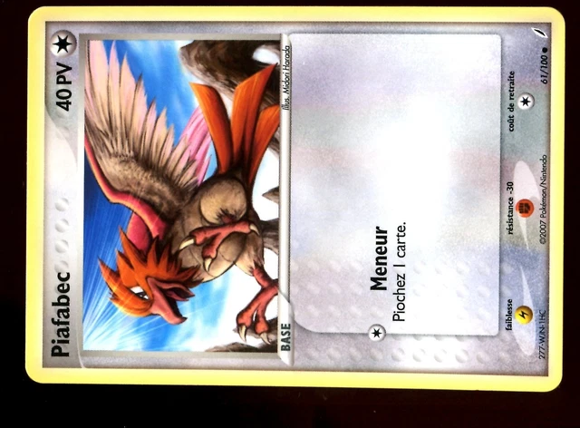 Pokemon Gardiens Cristal Unco N°  61/100 Piafabec