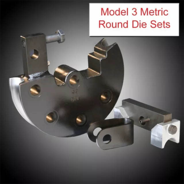 JD Squared Model 3 Tube Bender Metric Round Die Set