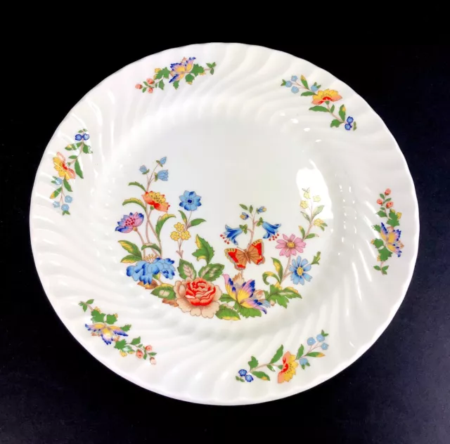 Aynsley Cottage Garden Salad Plate Fluted Edge Bone China 8.25" England C154