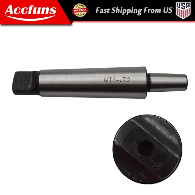 Jacobs Taper #2 Morse Taper #3 MT3 JT2 Drill Chuck Arbor 3MT To 2JT End Type