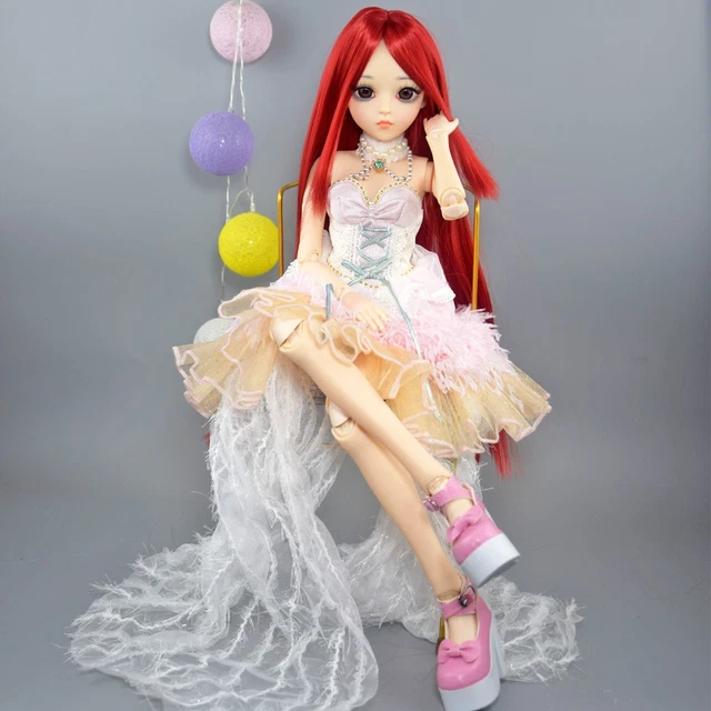 Poupée BJD 56cm Complète 1/3 Boule épissure - Avec Chapeau - Yeux Mobiles