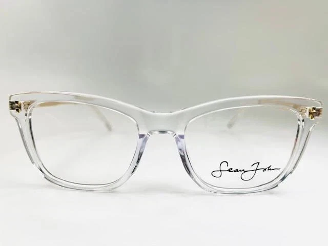 New SEAN JOHN SJLO 6038E 516 Crystal Lilac Eyeglasses 53/19/145 New SEAN JOHN SJLO 6033E 971 Clear Crystal Eyeglasses with  main image 4