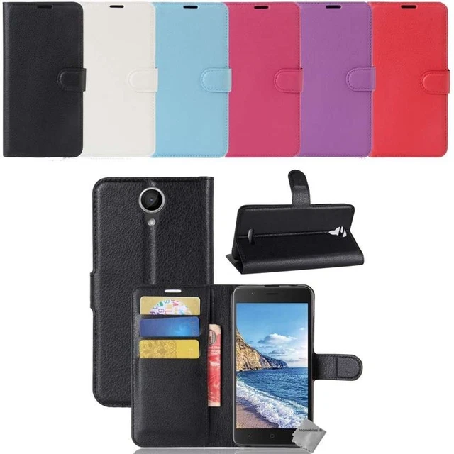 Étui Portefeuille Pour Wiko Sunny 2 – Protection Complète, Avec Poche Carte Et Fermeture Aimant
