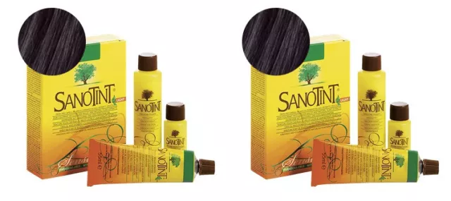 SANOTINT Coloration capillaire Noir N° 71 Cheveux PACK LOT 2