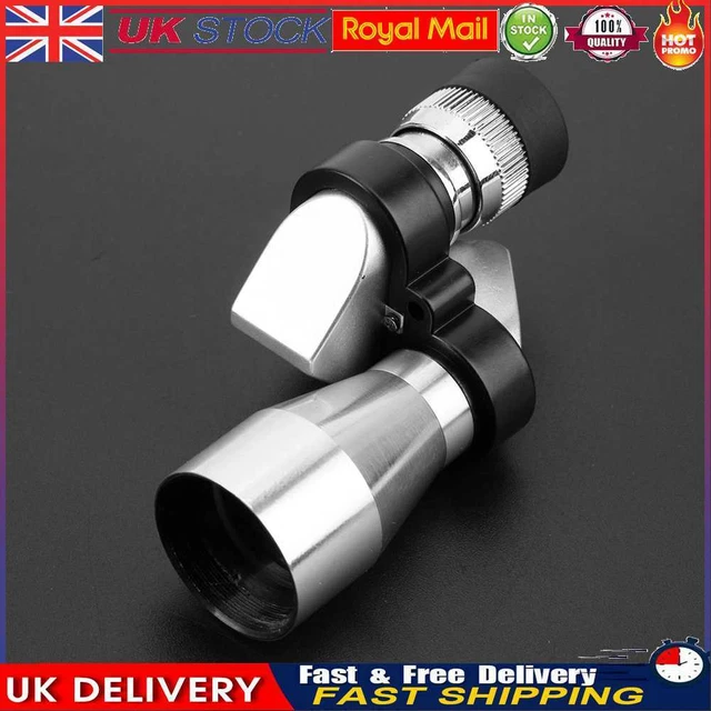 8x20 Mini Corner Binoculars HD Pocket Monocular Outdoor Telescope (Silver)