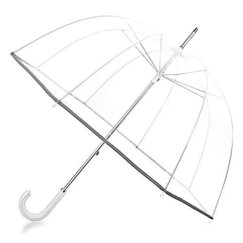 52 Inch Bubble Clear Umbrella for Weddings, Bulk Large Adult Windproof Dome Rain
