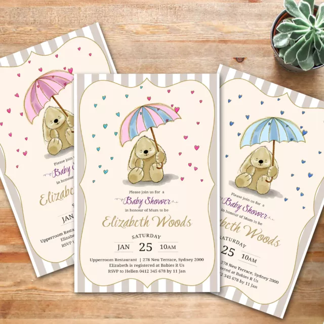 Baby Shower Invitation Invite - Girl- Boy- Unisex- Gender Reveal - You Print