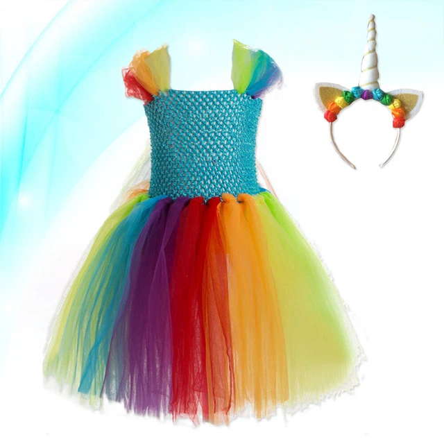 Vestito Per Bambini Abiti Bambina Abito Principessa Tulle Ragazze
