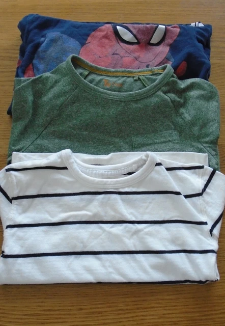 T-Shirt Maniche Lunghe Bambini 3X Età 2/3 Anni Colori Misti