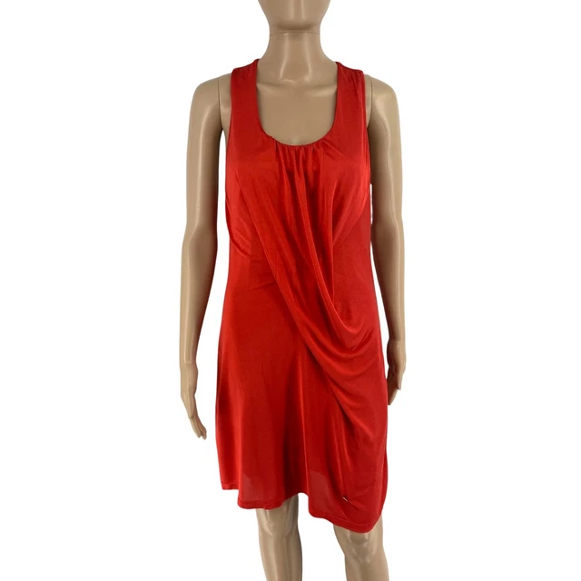Robe Bustier En Soie Caroll - Rouge - Taille FR38 (EU36, IT42, US10) - Neuf Avec étiquettes - RRP 150€