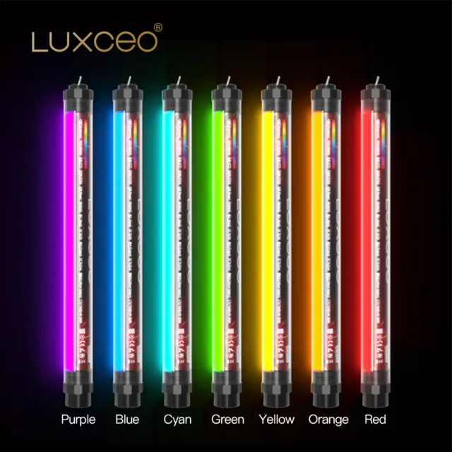 LUXCEO P7RGB Waterproof Stick Handheld Tube RGB LED Video Light & Remote Control