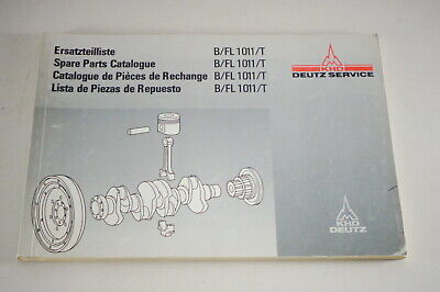 Catalogo PARTI/PARTS LIST Motore Deutz f6l 413 V Stand 12/1978 