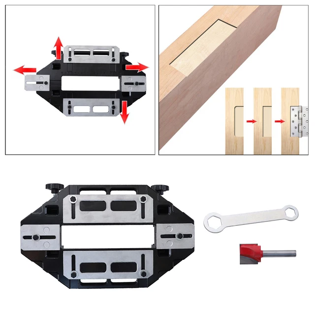 Router Jig Aluminum Door Hinge Jig Template - For Wooden Door Hinge ...