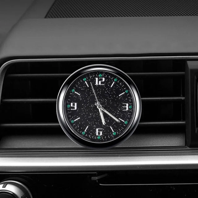 Car Clock Luminous Stick-On Digital Watch Quartz Clocks Vehicle Auto Accessories