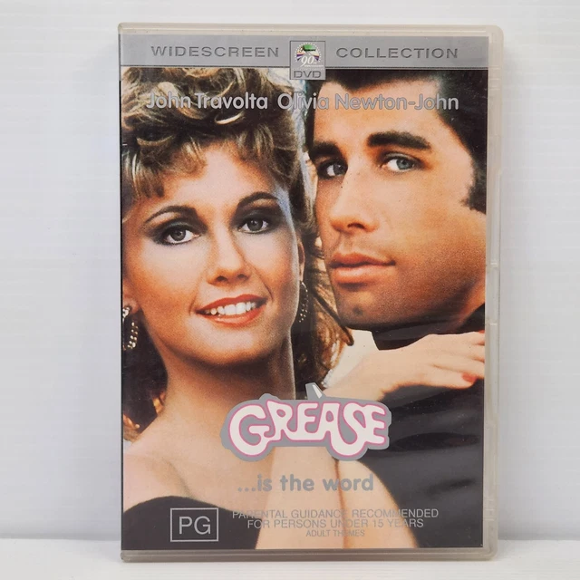 GREASE DVD MOVIE 1978 John Travolta Olivia Newton-John Romance Musical