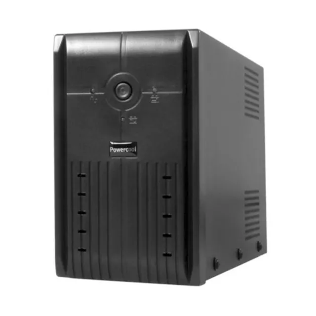 Powercool 650VA Smart UPS - 390W - LED Display 2xUK Plug 2xRJ45 And USB