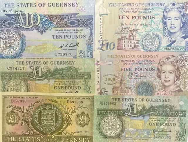 Guernsey Banknotes - Choice Of Note And Style