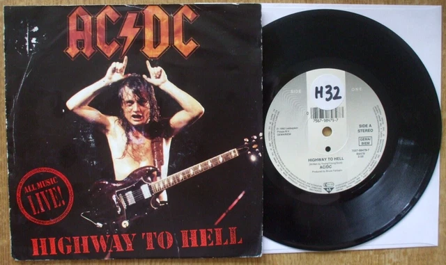 ACDC - HIGHWAY To Hell / Hells Bells - UK Vinyl 45 + PS £12.99 ...