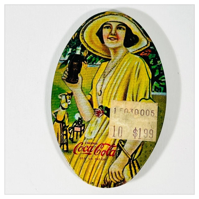 Specchietto da Borsa Pubblicitario Vintage COCA COLA Made in USA 1973