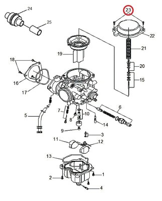 VENTIL TRITON ACCESS BAJA OUTBACK ROADSTER 250 300 400 Triton Original OEM KIPPHEBEL 