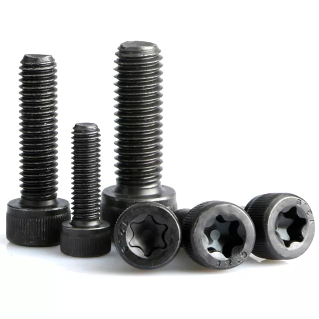 M3 M4 M5 M6 M8 M10 Black 12.9 Steel Torx Bolts Hexalobular Socket Cap Head Screw