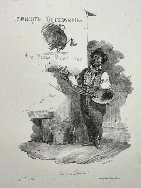 DEMENAGEMENT LITHOGRAPHIE GIHAUT CHARLET Humour XIX° EUR 25,00 - FR