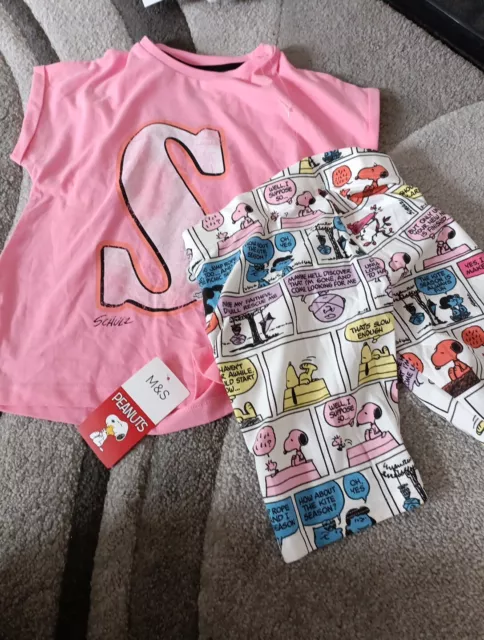 New Mark's & Spencer Girls Pyjamas Size 7 -8 yrs Multi Colour