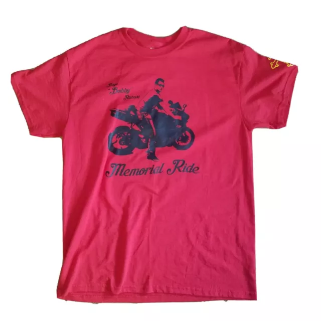 Boge Bobby Risteski Memorial Ride M T-shirt Medium Biker Patriotic red Tub19