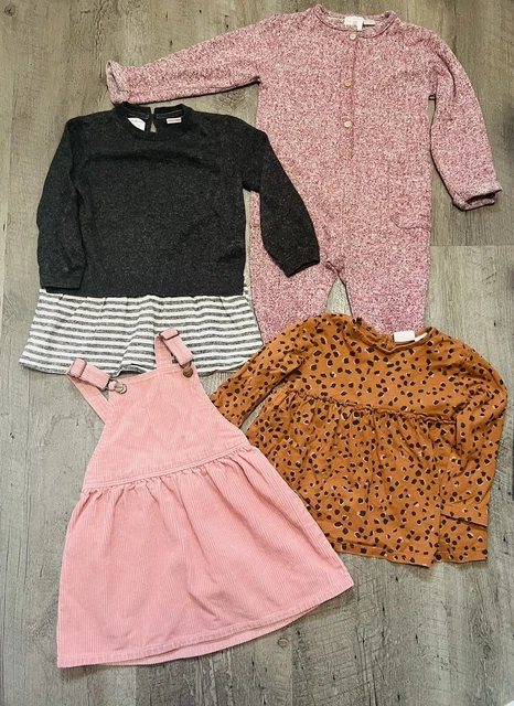 Maglione autunnale bambina 2-3 anni pacchetto invernale Pinafore tutta da Zara