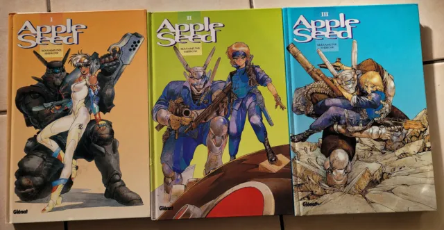 Lot de manga APPLESEED 1 à 3 éditions GLENAT