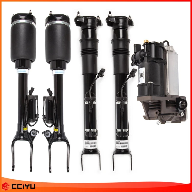 5PCS Air Suspension Strut Spring Assembly?Compressor Kit For Mercedes X164 GL350