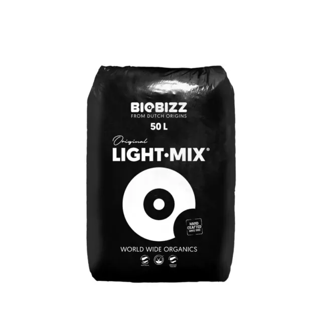 BioBizz Light Mix 50 Liter Pflanzenerde leicht gedüngt Erde mit Perlite