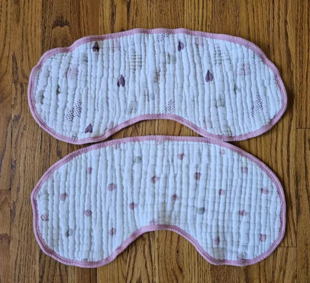 Baby Girl Aden & Anais Essentials Cotton Muslin Cloth Burpy Bib Set Of 2