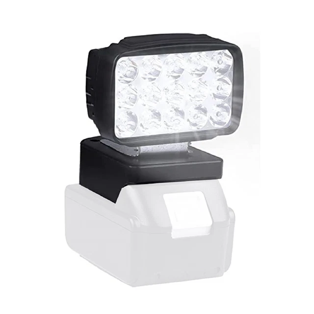 Faretto LED Luce da Lavoro Quadrato 14V-18 V ABS Ricambio 8x7x11 cm
