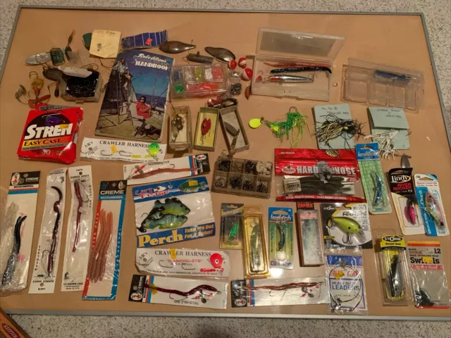 Huge fishing lot Mix Lures Storm Rapala Hooks  Jigheads Baits Spinner