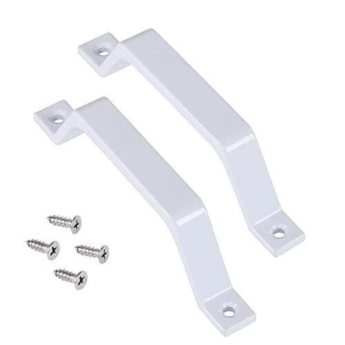 Barn Door Handle Pull White 6.1 Inch Gate Handle Set 2 Pack Door Pull Pull Ha...