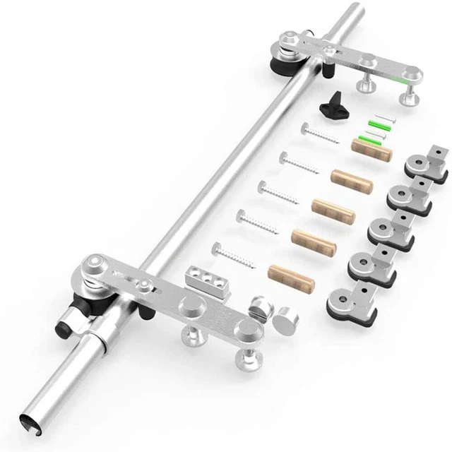 4-16FT Stainless Steel Sliding Barn Door Hardware Closet Track Kit Single/Double