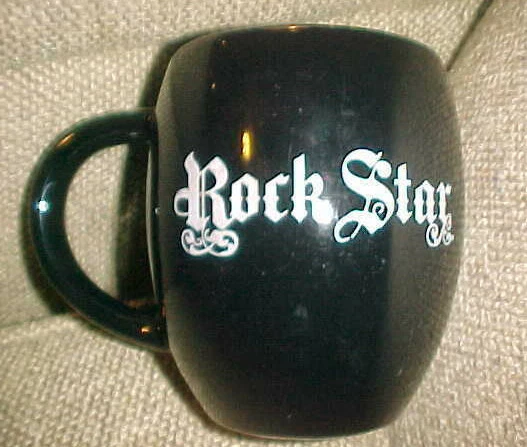 Hard Rock Hotel Las Vegas "Rock Star"  Black Coffee Mug