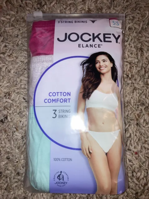 JOCKEY WOMEN'S BIKINI Underwear Panties White Size Large $14.00