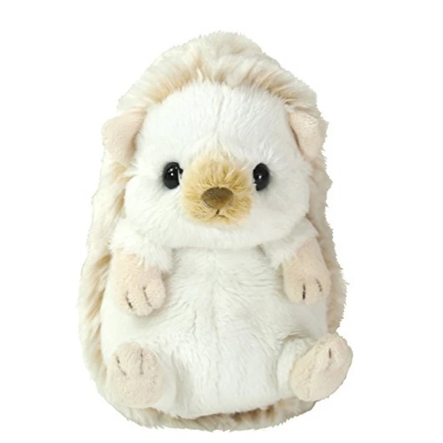 Fluffies Stuffed Animal Hedgehog White S Free Shipping with Tracking# New Japan